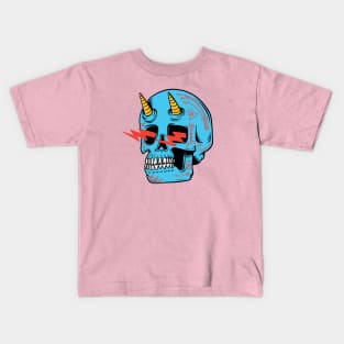 Blue Skull Kids T-Shirt